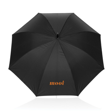Logotrade advertising product image of: Swiss Peak Vero Aware™ RPET 25” umbrella w luxe handle