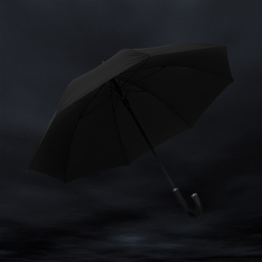 Logotrade promotional giveaway image of: Swiss Peak Vero Aware™ RPET 25” umbrella w luxe handle