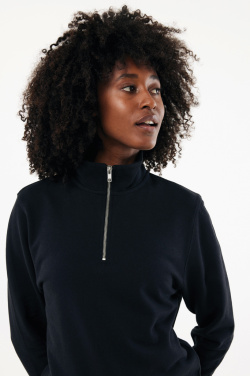 Logo trade corporate gift photo of: IQONIQ Elgon recycled cotton quarter zip sweater