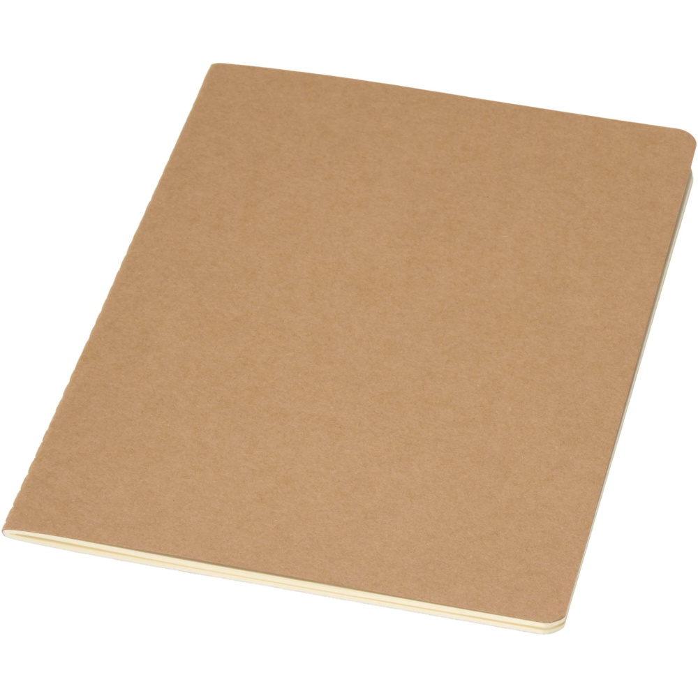 Logotrade promotional giveaway image of: Slyk A5 kraft cahier notebook with ruled pages