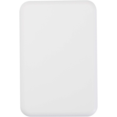 Logotrade promotional gift image of: Acrab 5000 mAh 15W magnetic wireless power bank with 20W PD - made from recycled plastic