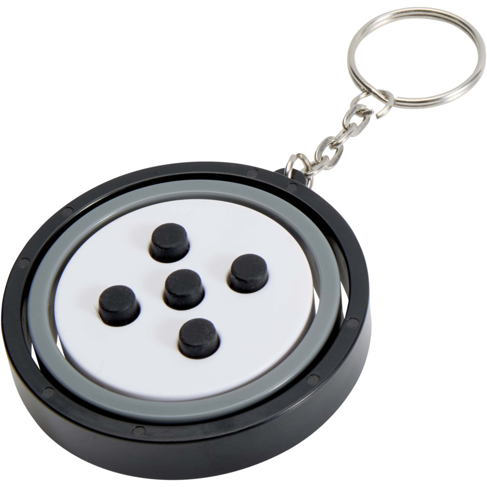 Logotrade business gift image of: Spinx recycled plastic gyroscope fidget keychain