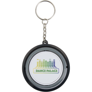 Logo trade promotional giveaways image of: Spinx recycled plastic gyroscope fidget keychain