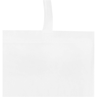 Logo trade promotional giveaway photo of: EcoSeal GRS recycled nonwoven convention tote bag 6L