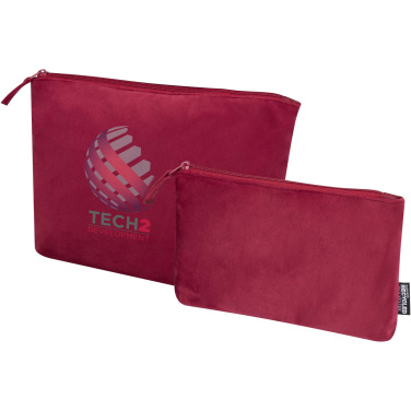 Logotrade advertising products photo of: Swift GRS recycled velvet toiletry bag set
