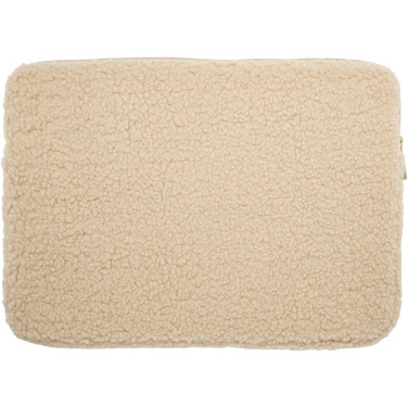 Logo trade promotional item photo of: Bear 13" GRS recycled sherpa laptop sleeve 2L