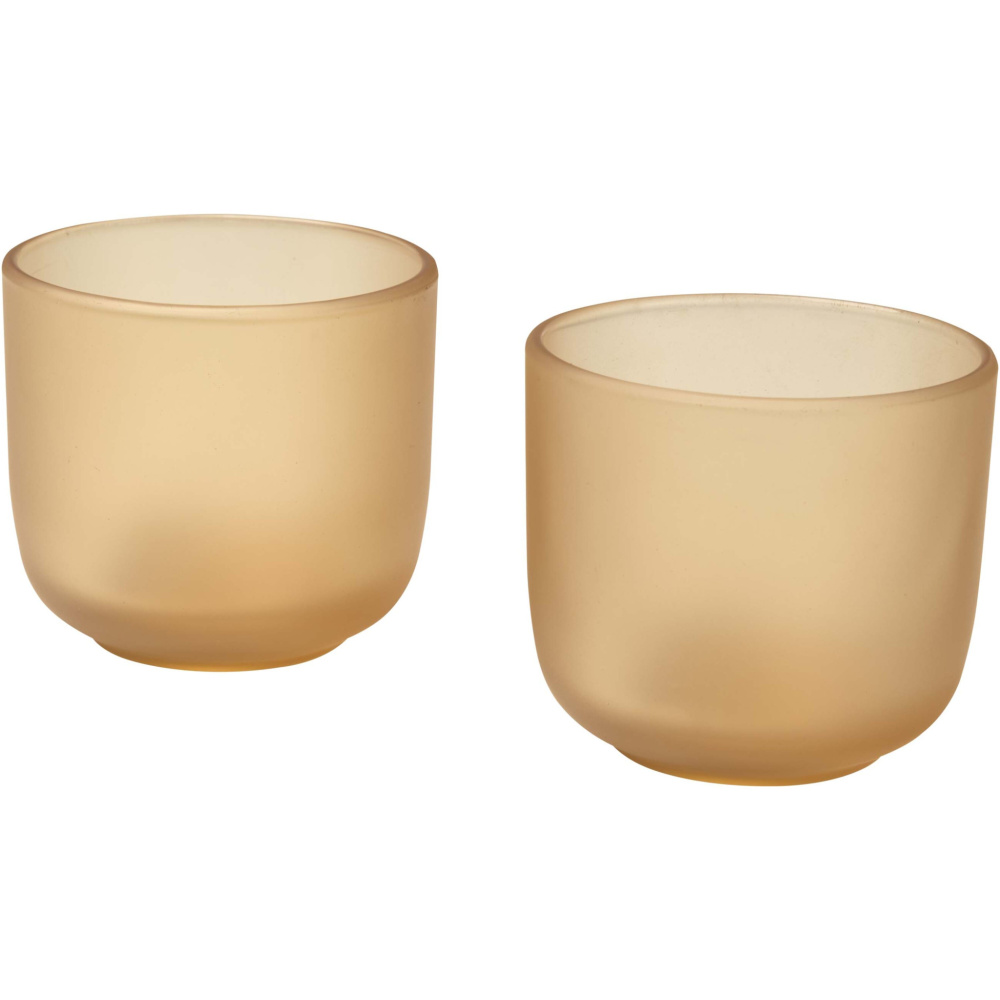 Logotrade promotional gift picture of: Male 200 ml glass cups - set of 2