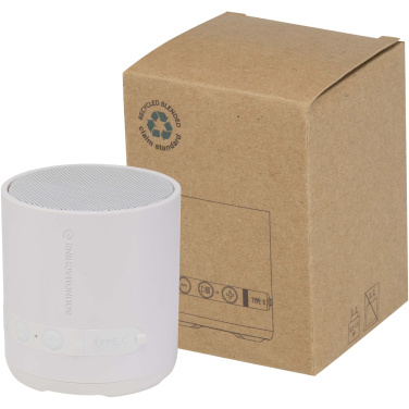 Logotrade advertising product image of: Hunor 3W recycled plastic wireless speaker