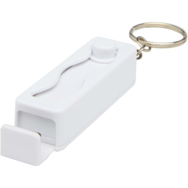 Logotrade corporate gift picture of: Aggia recycled plastic phone stand with fidget toy