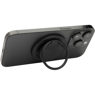 Logotrade promotional item picture of: Albali recycled plastic magnetic phone holder with ring stand