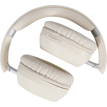 Logo trade business gift photo of: Hoggar recycled plastic over-ear foldeable ANC and ENC headphones