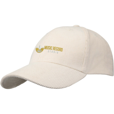 Logo trade corporate gift photo of: Hutton 6 panel recycled corduroy cap