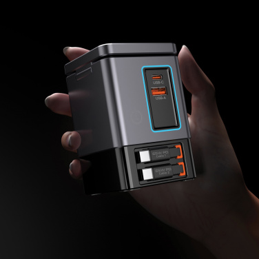 Logotrade corporate gift picture of: Urban Vitamin Sacramento 105W GAN charger+retractable cables