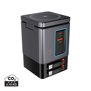 Logo trade promotional items picture of: Urban Vitamin Sacramento 105W GAN charger+retractable cables