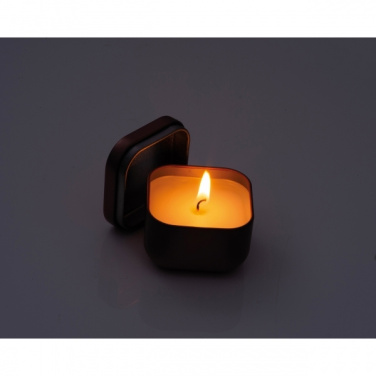 Logo trade promotional gifts image of: Candle in tin PRAGUE