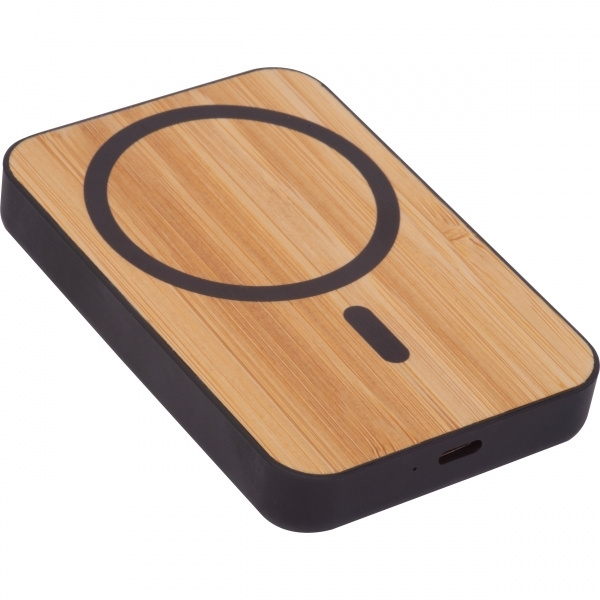 Logo trade corporate gifts image of: Wireless power bank 5 000 mAh CAIRO