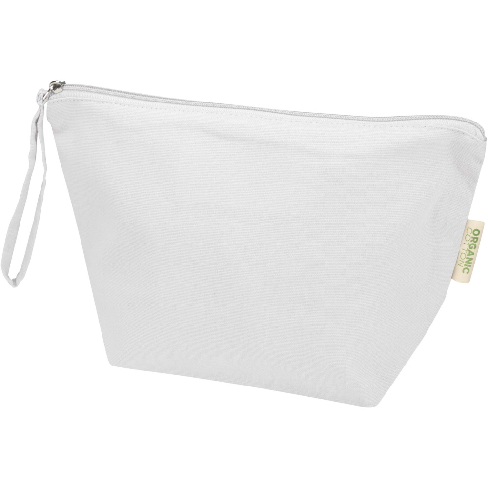 Logo trade promotional giveaways image of: Odisha 180 g/m² OCS organic large accessory pouch 3L