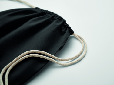 Logo trade promotional product photo of: Drawstring bag Fairtrade 180gr