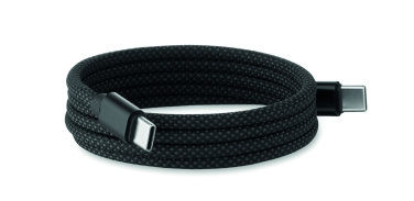 Logo trade corporate gift photo of: Braided magnetic cable in RPET