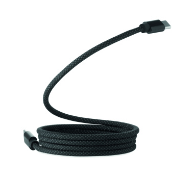 Logotrade promotional gift picture of: Braided magnetic cable in RPET