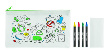 Logotrade promotional item image of: Pencil case with 4 crayons