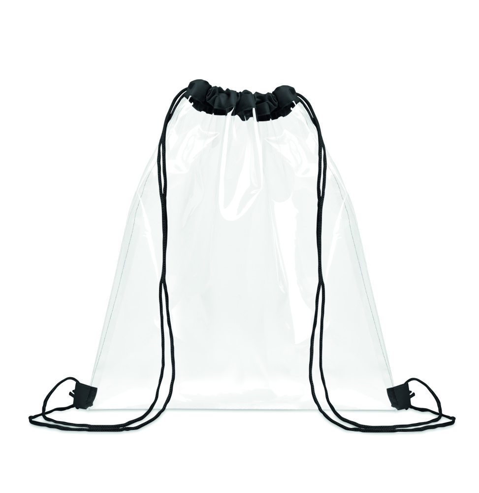 Logotrade promotional giveaway picture of: Transparent drawstring bag