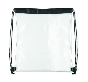 Logo trade promotional items picture of: Transparent drawstring bag