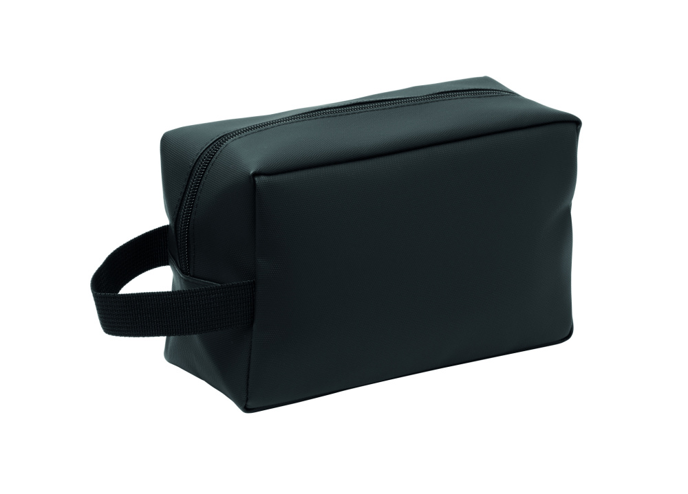 Logo trade promotional merchandise photo of: Toiletry bag in 600D RPET