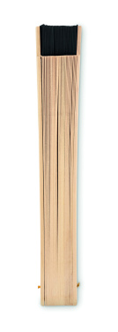 Logo trade promotional items image of: Wooden hand fan