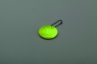 Logo trade promotional items image of: Round reflective keyring