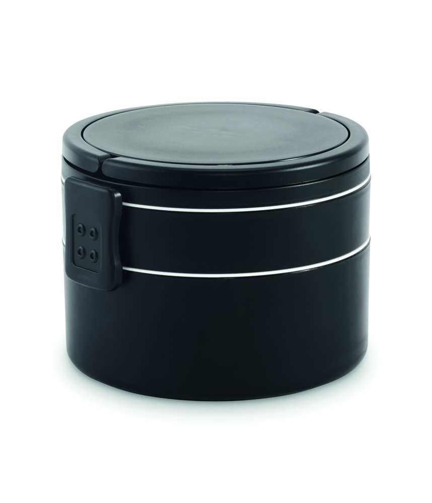 Logo trade business gifts image of: PP two-tier lunch box 950 ml