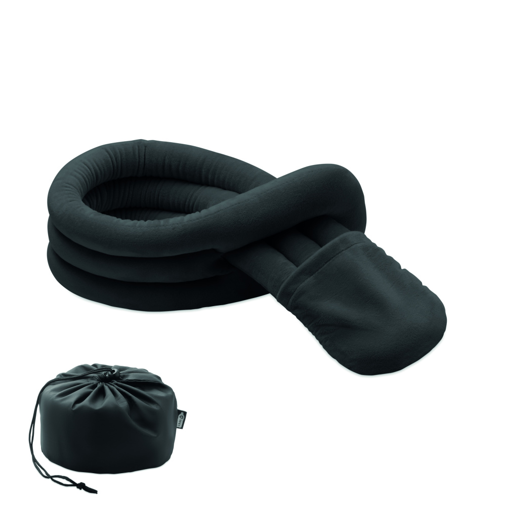 Logo trade corporate gifts image of: Bendable roll travel pillow