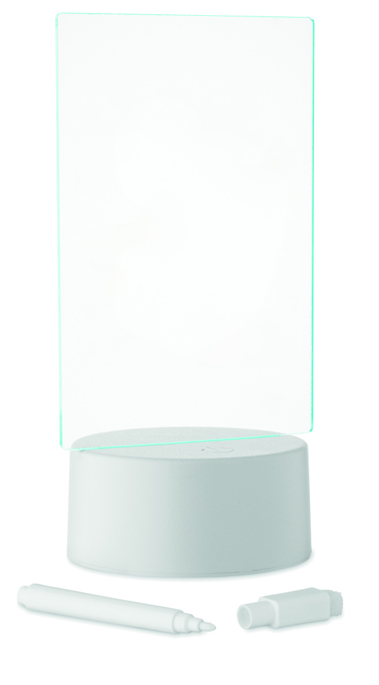 Logo trade promotional merchandise picture of: Light-up LED memo board