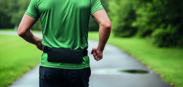 Logotrade business gift image of: Sports waist bag 600D RPET