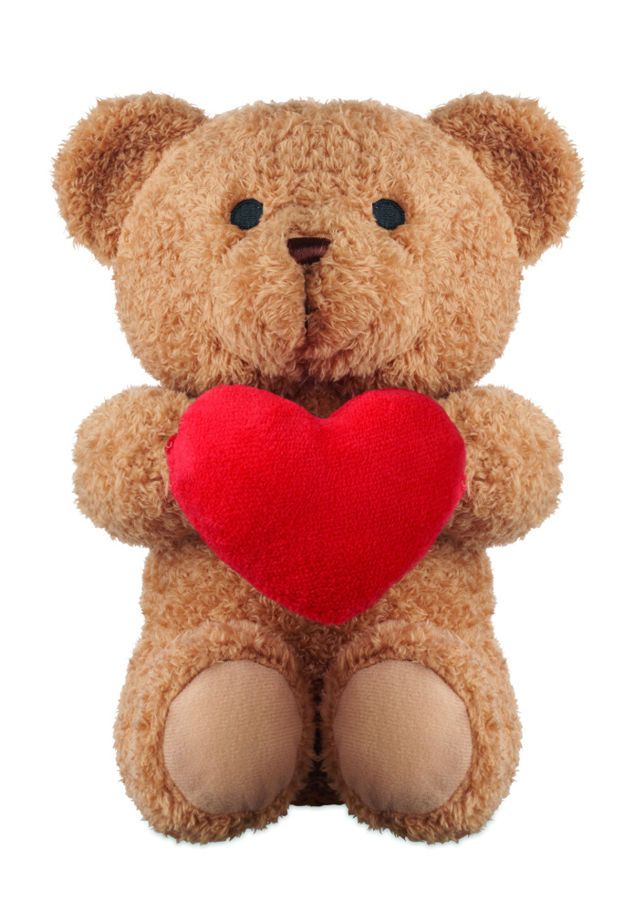 Logo trade advertising product photo of: Teddy bear with heart 23cm