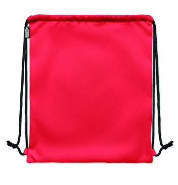 Logo trade promotional gifts picture of: Large drawstring bag 300D RPET