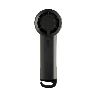 Logo trade promotional giveaways image of: Twist RCS recycled plastic re-chargeable portable fan