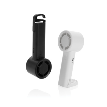 Logotrade promotional item image of: Twist RCS recycled plastic re-chargeable portable fan