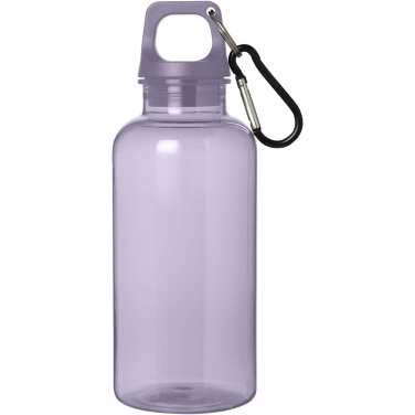 Logotrade promotional giveaways photo of: Oregon 400 ml RCS certified recycled plastic water bottle with carabiner
