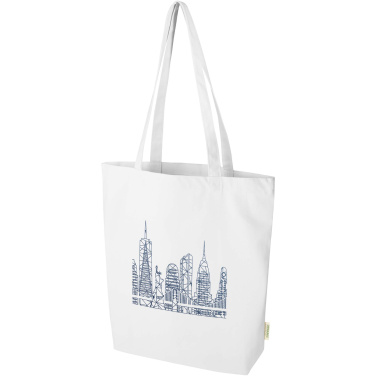 Logotrade promotional item image of: Odisha 180 g/m² OCS organic wide bottom tote bag 11L