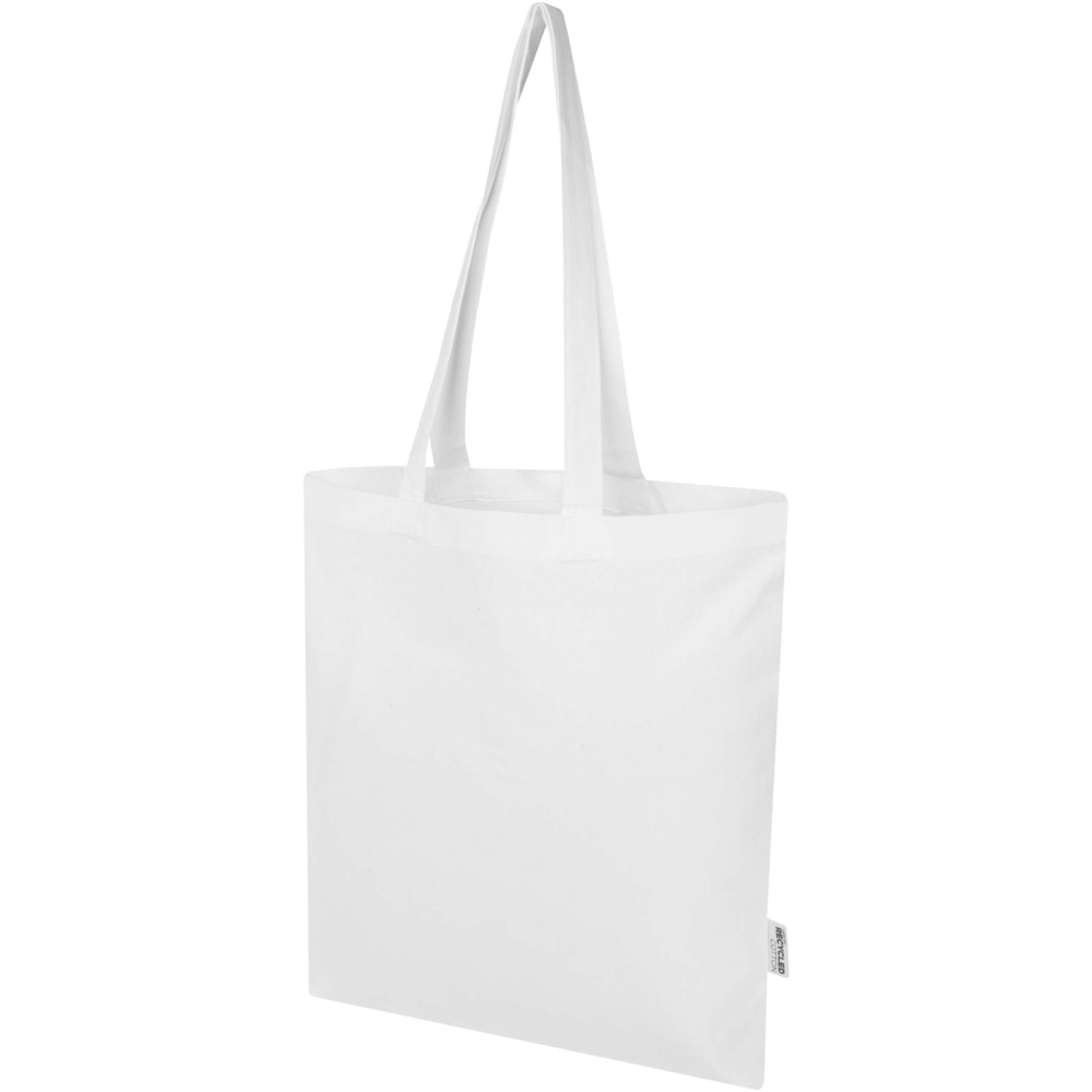 Logo trade promotional giveaway photo of: Peru Blend 180 g/m² GRS recycled cotton tote bag 7L