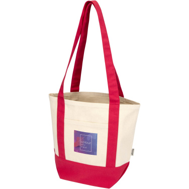 Logo trade promotional giveaway photo of: Sam 320 g/m² GRS recycled mini cotton tote bag