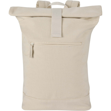 Logo trade promotional item photo of: Recanvas 14” GRS recycled rolltop backpack 16L