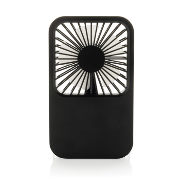 Logo trade promotional products picture of: Aervina RCS recycled plastic re-chargeable desk fan