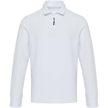 Logo trade promotional giveaways picture of: Zeus long sleeve unisex half zip polo