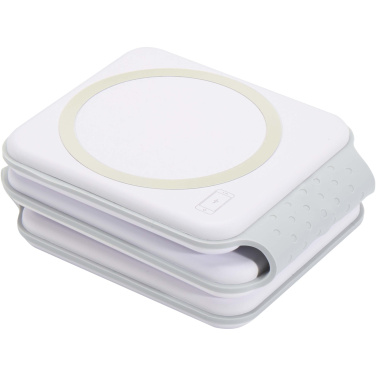 Logotrade promotional merchandise picture of: Armus 3-in-1 15W recycled plastic foldable wireless charger