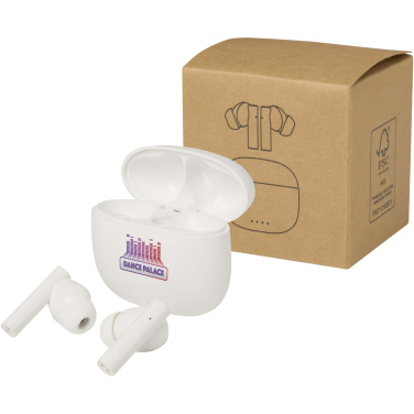 Logotrade promotional item image of: Alterf recycled plastic True Wireless Bluetooth® headset with silicone eartips