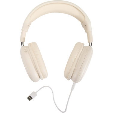 Logo trade business gift photo of: Alzir recycled plastic over-ear wireless Bluetooth® headset