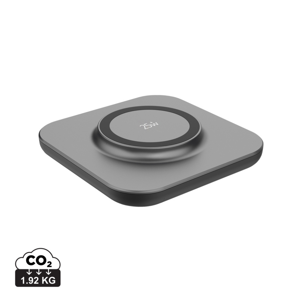 Logotrade promotional merchandise picture of: Quantum ultra-fast 25W magnetic wireless charging pad