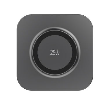 Logo trade promotional merchandise photo of: Quantum ultra-fast 25W magnetic wireless charging pad